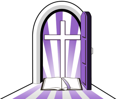 Purple Cross Doorway