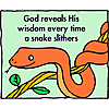 God reveals His wisdom every time a snake slithers.
