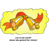 Joy to the world! Jesus has gained the victory