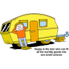 Happy is the man who can fit all his worldly goods into one small caravan
