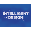 The words &quot;INTELLIGENT DESING&quot; in a drafing, blue print layout