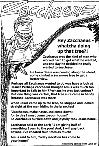 Print-Ready Handout: Zacchaeus