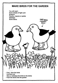Print-Ready Handout: Make Birds for the Garden