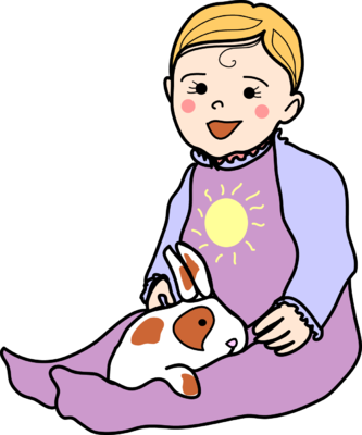 Baby with Bunny