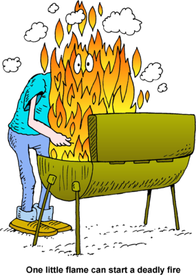 Grill on Fire