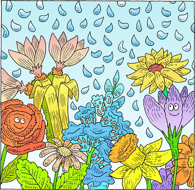 Raining on Flowers