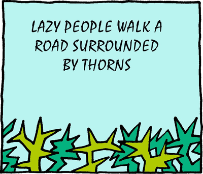 Lazy thorns