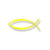 Yellow Christian Fish