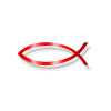 Red Christian Fish | Christian Fish Clip Art