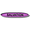 Purple button with the word 'Salvation'