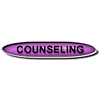 Purple button with the word 'Counseling'