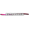 Ecarlet button with the word 'Euthanasia'