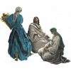 Sprite of Jesus Mary and Martha | Luke Clip Art
