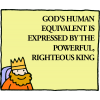 God's human equivalent is expressed by the powerful, righteous king