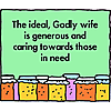 The ideal, godly wife is generous and caring towards those in need