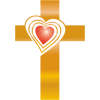 Gold Heart Cross | Cross Image