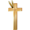 Cross voided with wheat | Cross Image