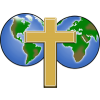 Cross and global hemispheres | cross Image