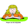 Enjoyable Prayer | Prayer Clip Art
