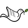 Dove with Olive Leaf | Dove Clip Art