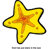 God has put stars in the sea