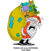 Unhappy Santa - THINGS will bring HAPPINESS - Yea right