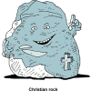 Rock with Cross on it - Christian Rock