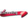 Red button with the word 'Counseling'