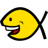 Laughing Christian fish