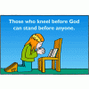Kneeling Standing 2 | Prayer Clip Art