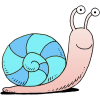 Smiling Blue Snail