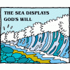 The sea displays God's will