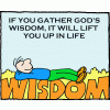 If you gather God's wisdom it will lift you up in life.