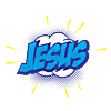 JESUS - Comic POW bubble