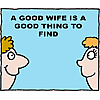 A good wife is a good thing to find