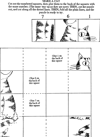 Sunday School Activity Sheet: Make a cat