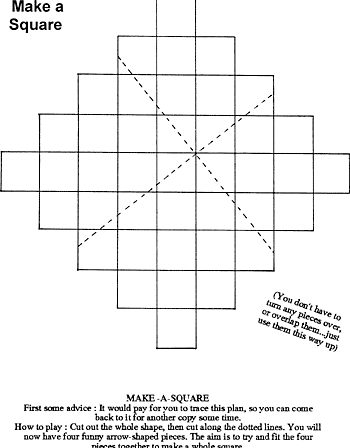 Sunday School Activity Sheet: Make a square