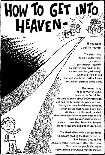 Sunday School Activity Sheet: How to Get into Heaven