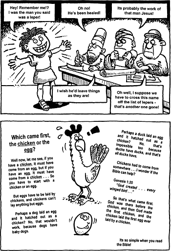 Sunday School Activity Sheet: Leper and Chicken