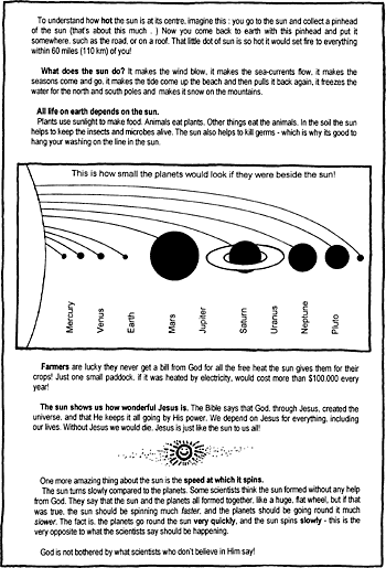 Sunday School Activity Sheet: The Sun ( 2 of 2 )