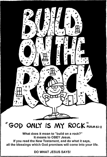 Sunday School Activity Sheet: Build on the Rock