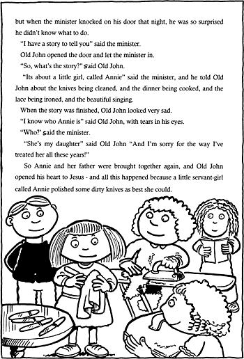 Sunday School Activity Sheet: Story Annie and the Knives ( 3 of 3 )