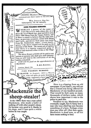 Sunday School Activity Sheet: Mackenzie the sheep-stealer!