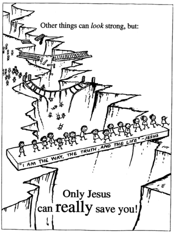 Sunday School Activity Sheet: Only Jeus can really save you.