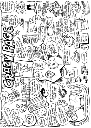 Sunday School Activity Sheet: Crazy page 01