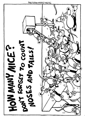 Sunday School Activity Sheet: How Many Mice?