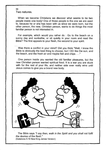 Sunday School Activity Sheet: 056 - Two natures