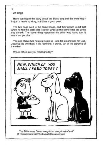 Sunday School Activity Sheet: 006 - Two Dogs