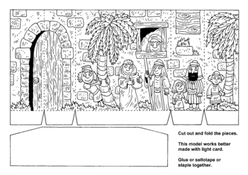 Sunday School Activity Sheet: Bethlehem Entry Craft - background