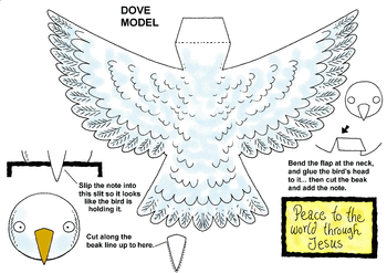 Sunday School Activity Sheet: Dove - color
